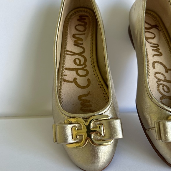 Sam Edelman Women's Mage Gold Ballet Flats Size 5 - Picture 2 of 6